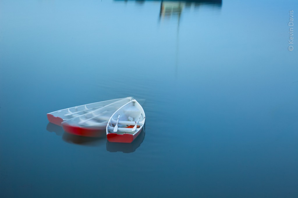 Drifting rowboat, Deer Isle Maine